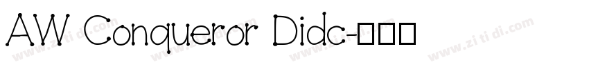AW Conqueror Didc字体转换